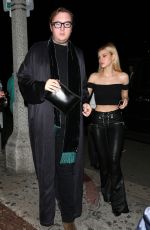 NICOLA PELTZ Out for Dinner in West Hollywood 10/19/2016