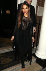 NICOLE SCHERZINGER Arrives at Arts Club in Mayfair 10/10/2016