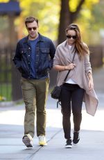 OLIVIA WILDE and Jason Sudeikis Out in Brooklyn 10/17/2016