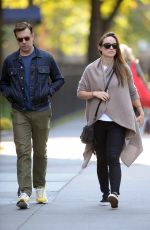 OLIVIA WILDE and Jason Sudeikis Out in Brooklyn 10/17/2016