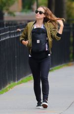 OLIVIA WILDE Out in About in Brooklyn 10/17/2016