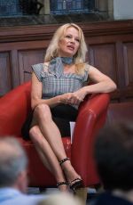 PAMELA ANDERSON at The Oxford Union in UK 10/15/2016