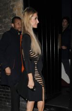 PARIS HILTON at Chiltern Firehouse in London 10/05/2016