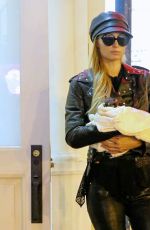 PARIS HILTON Leaves Her Apartment in New York 10/12/2016
