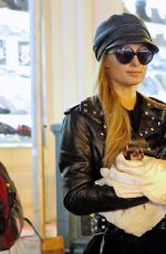 PARIS HILTON Leaves Her Apartment in New York 10/12/2016