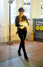 PARIS HILTON Leaves Her Apartment in New York 10/12/2016