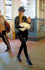 PARIS HILTON Leaves Her Apartment in New York 10/12/2016