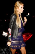 PARIS HILTON Out for Dinner at Delilah in West HOllywood 10/13/2016