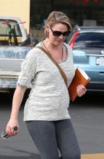 Pregnant KATHERINE HEIGL Out and About in Los Feliz 10/28/2016