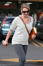 Pregnant KATHERINE HEIGL Out and About in Los Feliz 10/28/2016