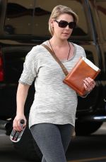 Pregnant KATHERINE HEIGL Out and About in Los Feliz 10/28/2016