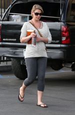 Pregnant KATHERINE HEIGL Out and About in Los Feliz 10/28/2016