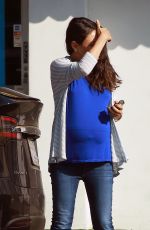 Pregnant MILA KUNIS Out and About in Studio City 10/25/2016