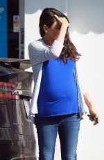 Pregnant MILA KUNIS Out and About in Studio City 10/25/2016