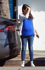 Pregnant MILA KUNIS Out and About in Studio City 10/25/2016