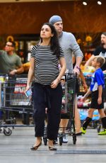 Pregnant MILA KUNIS Out for Grocery Shopping in Studio City 10/22/2016