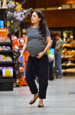 Pregnant MILA KUNIS Out for Grocery Shopping in Studio City 10/22/2016