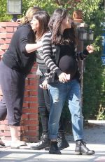 Pregnant MILA KUNIS Out Getting Lunch in Beverly Hills 10/14/2016