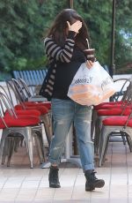 Pregnant MILA KUNIS Out Getting Lunch in Beverly Hills 10/14/2016