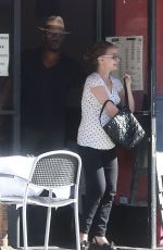 Pregnant NATALIE PORTMAN Out and About in Los Feliz 10/20/2016