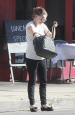 Pregnant NATALIE PORTMAN Out and About in Los Feliz 10/20/2016