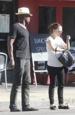 Pregnant NATALIE PORTMAN Out and About in Los Feliz 10/20/2016