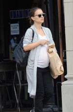 Pregnant NATALIE PORTMAN Out Shopping in Los Angeles 10/24/2016