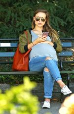 Pregnant OLIVIA WILDE Out in New York 10/06/2016
