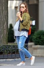 Pregnant OLIVIA WILDE Out in New York 10/06/2016