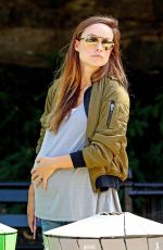 Pregnant OLIVIA WILDE Out in New York 10/06/2016