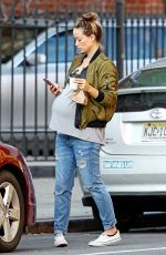 Pregnant OLIVIA WILDE Out in New York 10/06/2016