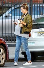 Pregnant OLIVIA WILDE Out in New York 10/06/2016