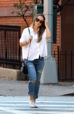 Pregnant OLIVIA WILDE Out in New York 10/19/2016