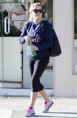 REESE WITHERSPOON at a Gym in Brentwood 10/03/2016