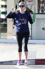 REESE WITHERSPOON at a Gym in Brentwood 10/03/2016
