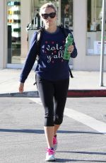 REESE WITHERSPOON at a Gym in Brentwood 10/03/2016