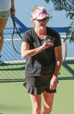 REESE WITHERSPOON on a Tennis Court in Los Angeles 10/21/2016