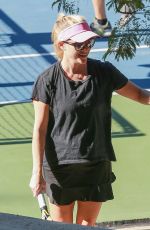 REESE WITHERSPOON on a Tennis Court in Los Angeles 10/21/2016