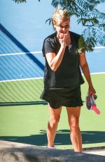 REESE WITHERSPOON on a Tennis Court in Los Angeles 10/21/2016