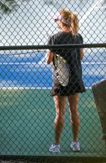 REESE WITHERSPOON on a Tennis Court in Los Angeles 10/21/2016