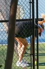 REESE WITHERSPOON on a Tennis Court in Los Angeles 10/21/2016