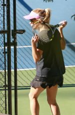REESE WITHERSPOON on a Tennis Court in Los Angeles 10/21/2016