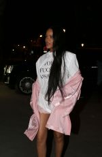 RIHANNA Arrives at a Studio for a Puma Advertising Shooting in Paris 10/01/2016