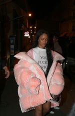 RIHANNA Arrives at a Studio for a Puma Advertising Shooting in Paris 10/01/2016
