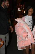 RIHANNA Arrives at a Studio for a Puma Advertising Shooting in Paris 10/01/2016