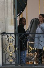 RIHANNA Arrives on the Set of a Photoshoot in Paris 10/02/2016