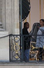 RIHANNA Arrives on the Set of a Photoshoot in Paris 10/02/2016