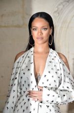 RIHANNA at Christian Dior Fashion Show at Paris Fashion Week 09/30/2016