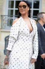 RIHANNA at Christian Dior Fashion Show at Paris Fashion Week 09/30/2016