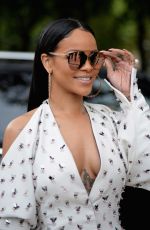 RIHANNA at Christian Dior Fashion Show at Paris Fashion Week 09/30/2016